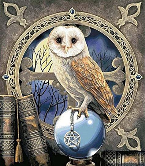 Owl And Magic Crystal Ball 5d Diamond Painting