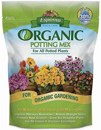 Prepare a suitable well draining potting mix and fill a small pot with it. Espoma AP4 4-Quart Organic Potting Mix | Organic gardening ...