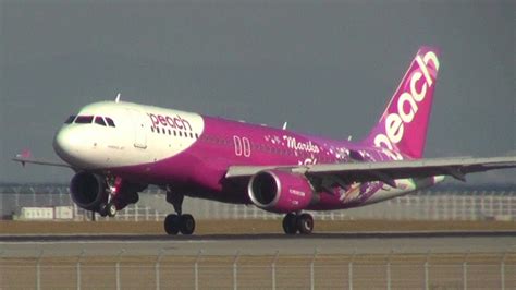 Peach Aviation A320 Special Livery Mariko Jet Landed At Runway 24r Of