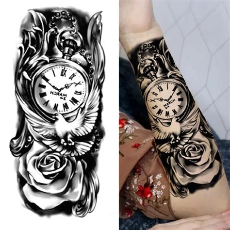 Aggregate More Than 148 Clock With Flowers Tattoo Super Hot