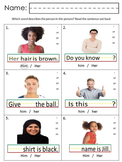 Numbers backward places considerable strain on working memory resources. Visual Resources to teach children to label pronouns ...