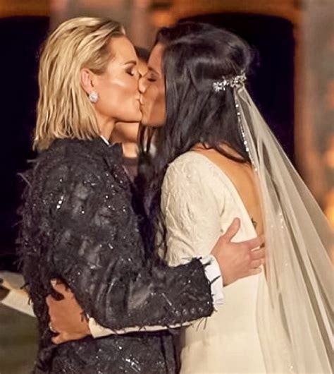 Uswnts Ashlyn Harris And Ali Krieger Seal Their Vows With A Kiss After
