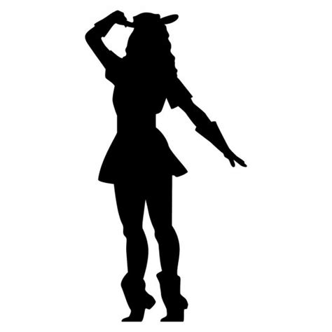 Drill Team Dancer Silhouette Clipart