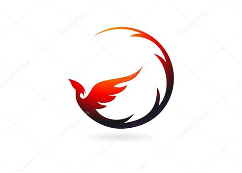 Phoenix Logotipo Design Símbolo Vetor — Vetor De Stock © Breee 57526709