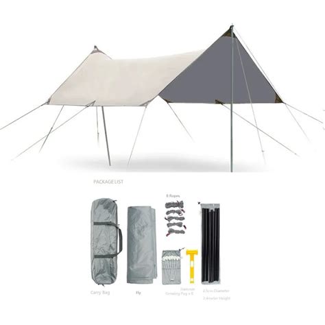 Ecosport 3x5 Meter Flysheet Tarps Canopy Fly Sheet Camping Or