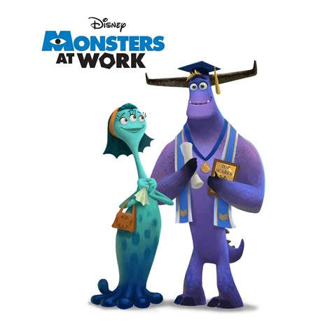 New Character Artwork From Monsters Inc Spinoff Series Monsters At Work