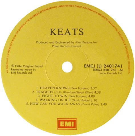 Music And Vinyl Keats Tragedy
