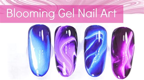 Easy Nail Art Designs With Blooming Gel Youtube