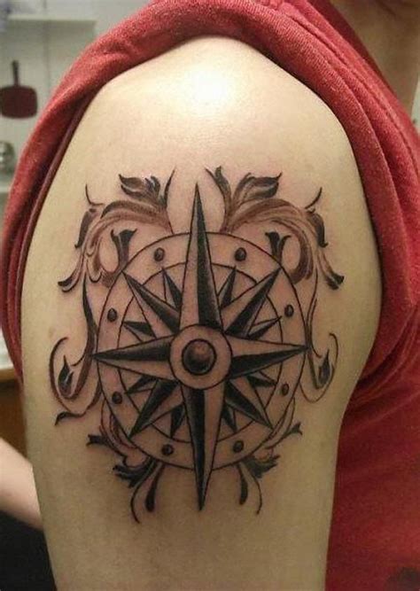 90 Artistic And Eye Catching Compass Tattoo Designs Tattoos For Guys