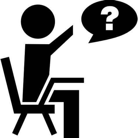 Education Questions Asking School Student Sitting Question Class