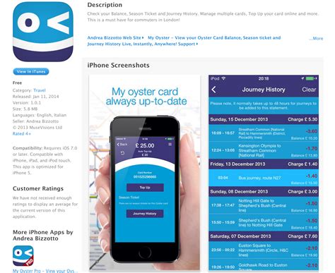 Check your Balance, Season Ticket and Journey History. Manage multiple