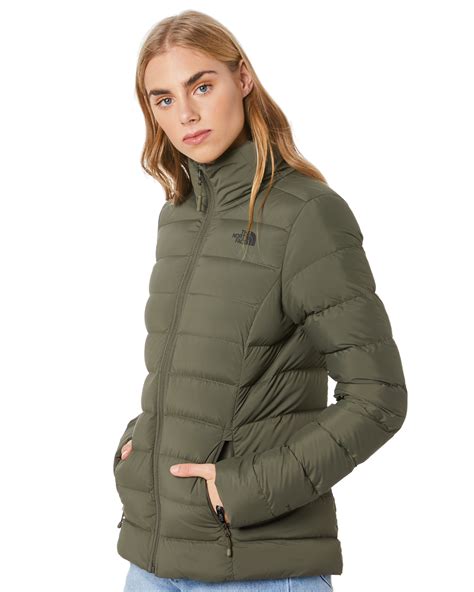 The North Face Womens Stretch Down Jacket New Taupe Green Surfstitch