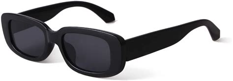 sorvino rectangle sunglasses for women men trendy retro 90s sunglasses fashion vintage black