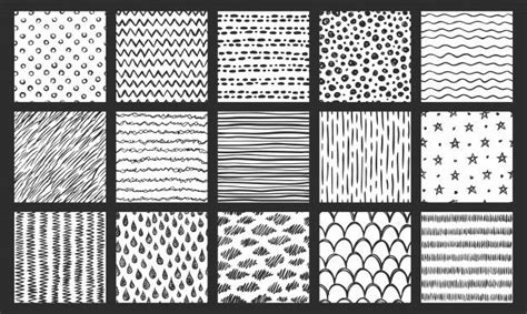 Hand Drawn Seamless Textures Sketch Pattern Scribble Doodle Texture