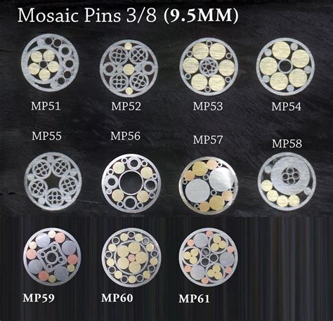 Damascus Deal Mosaic Pins For Knife Handles