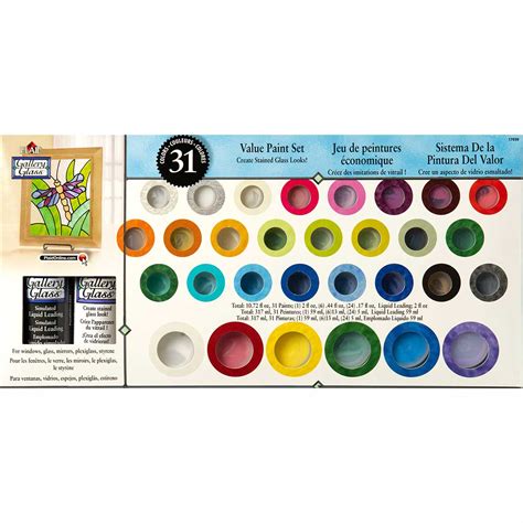 Shop Plaid Gallery Glass ® Window Color™ Sets Value Paint Set 17030