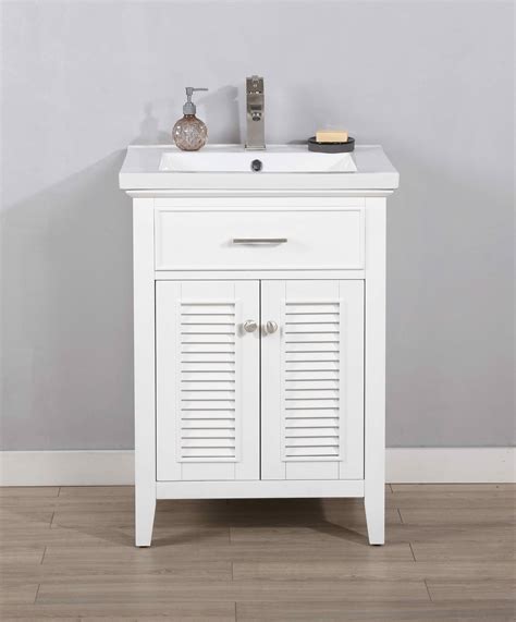 Browse our large selection of bathroom vanity products today! Transitional 24" Single Sink Bathroom Vanity with ...