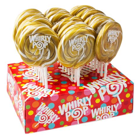 Gold Swirl Whirly Pops 5 Pack • Lollipops And Suckers • Bulk Candy • Oh