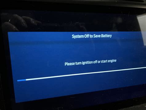 "System Off to Save Battery" message | F150gen14 -- 2021+ Ford F-150