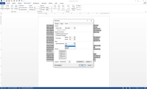 How To Vertically Align Text In Microsoft Word