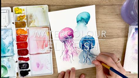 Easy Watercolour Jellyfish This Is The First Tutorial I Followed And