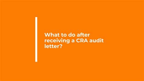 Share it with your friends: What to do after receiving a CRA audit letter? - Radnoff ...
