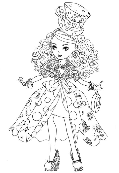 Printable coloring pages for kids paw patrol. Desenho de Maddie de Ever After High para colorir ...
