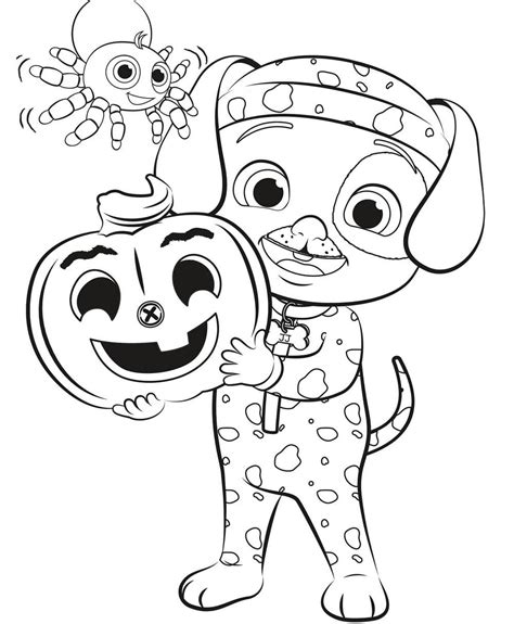 Cocomelon Christmas Coloring Pages