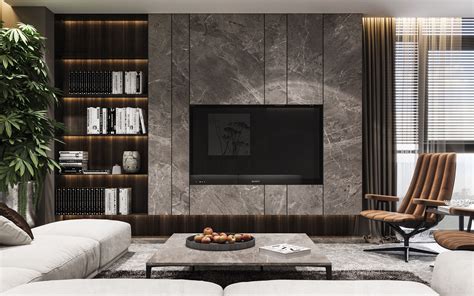 Residential Interior With Natural Materials On Behance Luxury Living