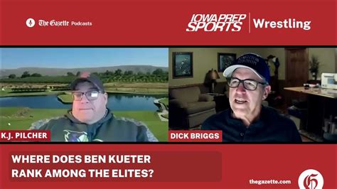 Where does Ben Kueter rank among the Iowa high school wrestling all