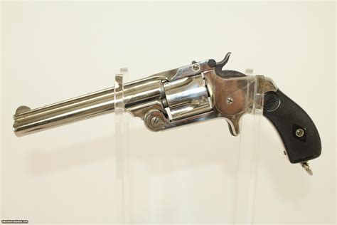 FINE NICKEL Antique SMITH & WESSON 38 S&W Revolver