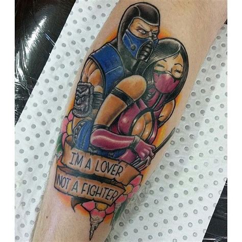 sub zero and mileena tattoo done by millhaustattooxvx tattoos ink videogametattoo