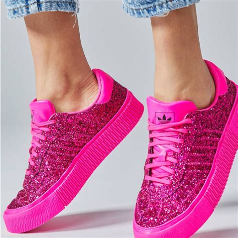 Adidas Originals Sambarose Shoes Pink Glitter Rematch Pink