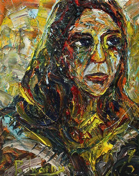 Portrait Woman Expressionism Oil Painting Abstract Wall Art Abstract