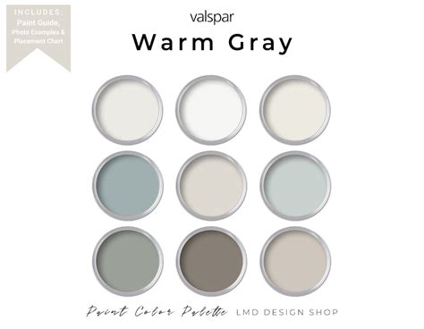 Gray Valspar Paint Color Palette Interior Paint Colors For Etsy