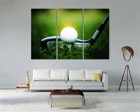 Golf Game Beautiful Wall Art Golf Equipment Fashion Design Etsy