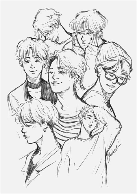 Frisky Demure Photo Bts Drawings Bts Fanart Fan Art