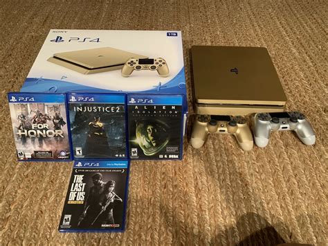 Sony Playstation 4 Slim Restricted Model 1tb Gaming Console Gold