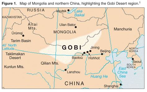 Gobi Desert Map Desert Map Mongolia Map Symbols