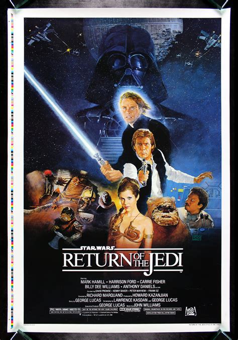 Luke skywalker and members of the rebel alliance travel to tatooine to rescue their friend han solo. Return of the Jedi Theatrical Posters | Classic Star Wars