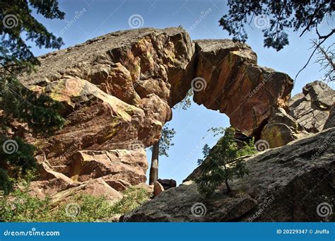 Royal Arch Rock Formation In Boulder Colorado Stock Image Image Of
