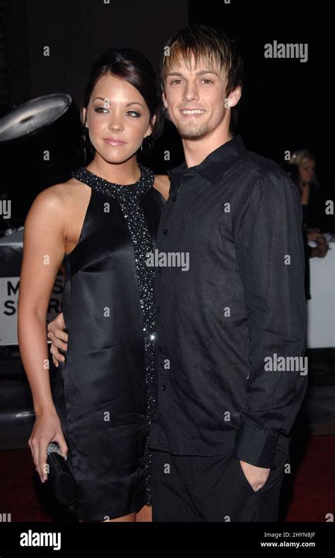 Aaron Carter And Kaci Brown Attend The 33rd Annual Peoples Choice Awards At The Shrine Auditorium