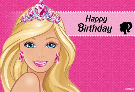 Barbie Jewelled Personalised Birthday Party Supplies Banner Backdrop