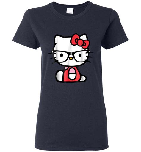 hello kitty nerd glasses women s t shirt inktee store
