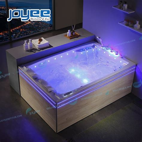 Joyee Custom Luxury Indoor Bathtub 2 People Hot Tub Whirlpool And Air Bubble Massage Bathtub