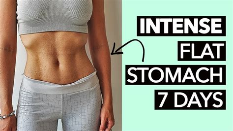 1 Week Flat Stomach Workout Intense Youtube