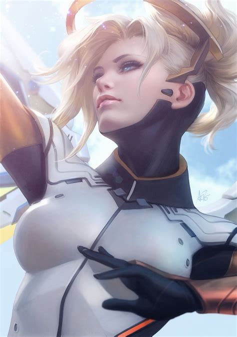 Mercy Final Lr2 By Artgerm Overwatch Fan Art Mercy Overwatch Overwatch