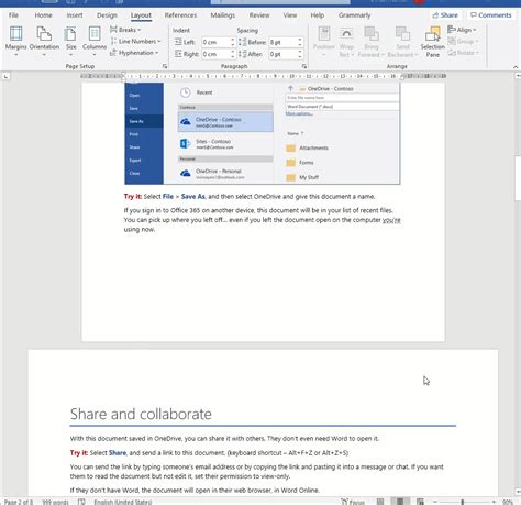 How To Make One Page Landscape In Word Ms Word 20162019office 365
