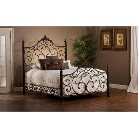 Hillsdale Metal Beds 1742bqr Metal Queen Bed Set With Rails Mueller