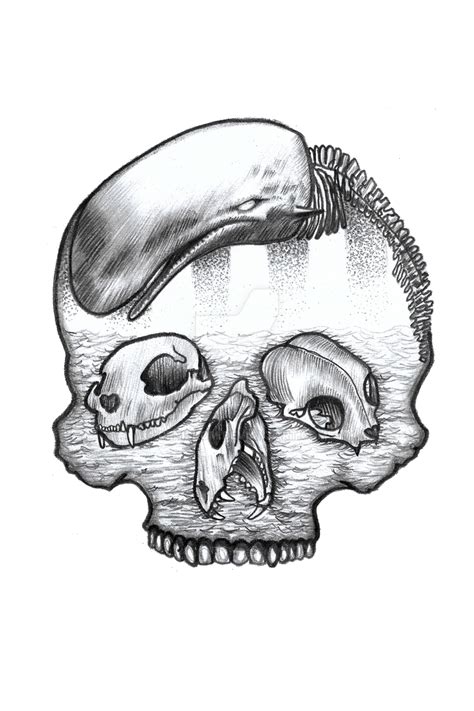 Skulls Tattoo Design By Deniskom On Deviantart